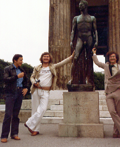 1979-07-bj-in Wien -v.L.: Andreas Gerersdorfer-CENAP-Austria, Werner Walter und Interkosmos-Leiter Metula