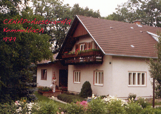1979-07-bm-Werner vor dem CENAP-Austria-HQ in Kemmelbach-Österreich