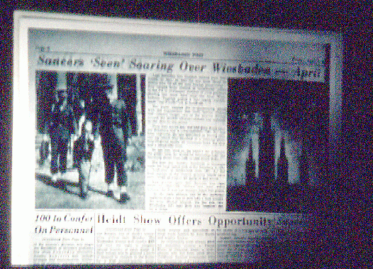 1981-10-ai-Original-Zeitungsbericht von April-Alien in Syrgenstein von Klaus Webner gezeigt