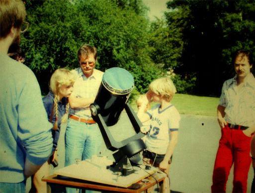 1983-08-390-Sonnenbeobachtung - Ole Rømer-Sternwarte Århus-Astronomie-LIVE - SUFOI-UFO-Seminar in Hadsten/Dänemark