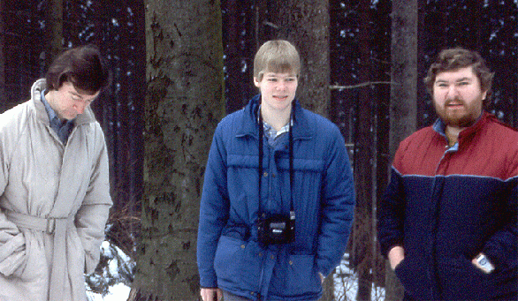 1984-03-a-SUFOI-Mitglied Lars Larsen zu Besuch bei CENAP  - hierzu sehen bei Heidelberg