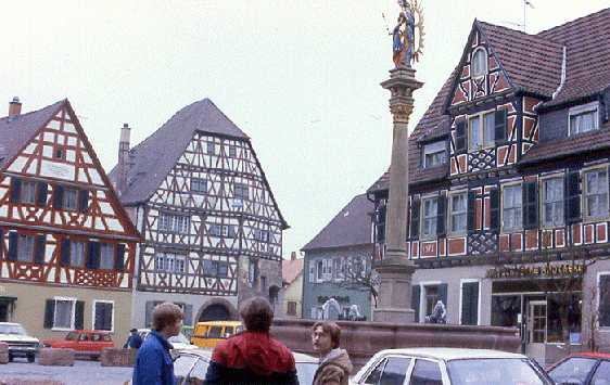 1984-03-an-Lars, Werner und Thomas in Ladenburg bei Heidelberg