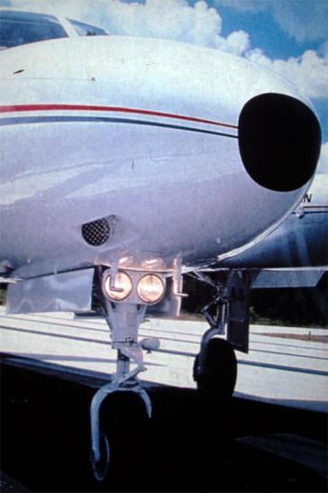 1984-05-fm-CENAP-Hessdalen-Vergleichstest-Aufnahmen - Scheinwerfer-Beispiel von kleinen Turboprop