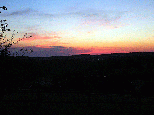 2006-07-jn-Sonnenuntergang bei Rimhorn-Odenwald