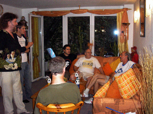 2006-07-k-CENAP-Arbeitstreffen-Heilbronn - v.L.:Werner, Dennis, Ferhat, Oskar, Uli Thieme, Jochen