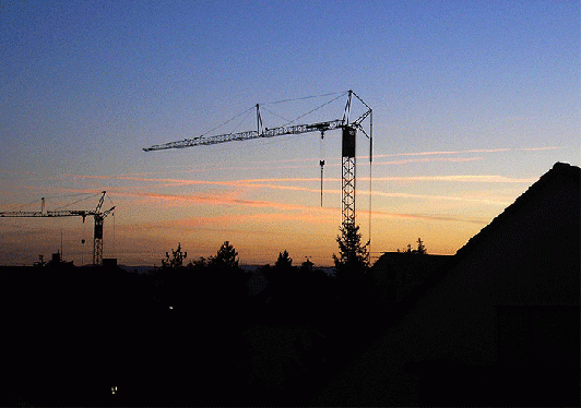 2006-11-bd-Kondensstreifen am Morgenhimmel u00fcber Mannheim