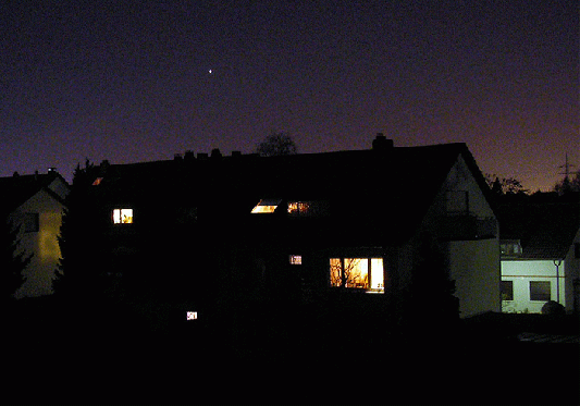 2007-02-pc-Venus am Westhimmel über Mannheim