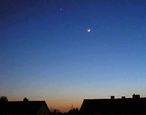 2007-04-awf-Mondsichel+Venus+Aldebaran