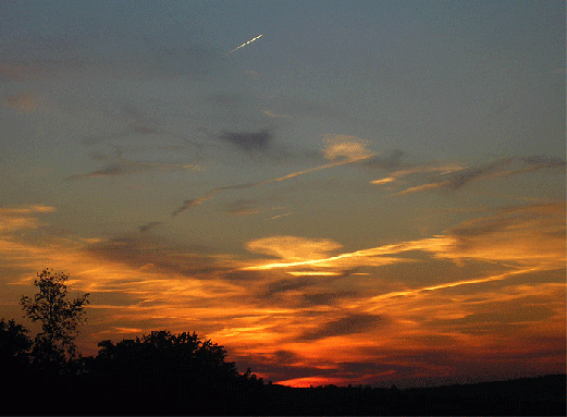 2007-06-eech-Sonnenuntergang bei Breitenbrunn - Odenwald