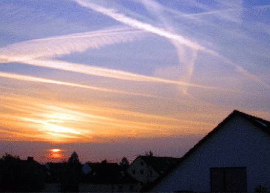 2008-04-fbb-Sonnenaufgang-Effekt durch Morgen-Nebel - Mannheim