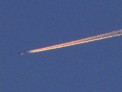 2008-10-bja-Überflieger bei Sonnenuntergang