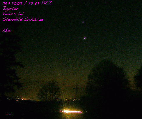 2008-11-hbf-Jupiter + Venus  -  bei Lindenfels-Odenwald