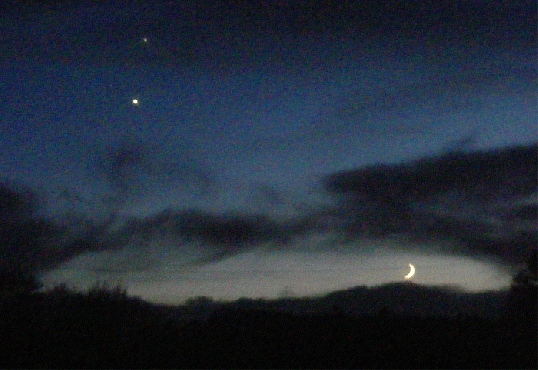 2008-11-hhfg-Jupiter + Venus bei Mondsichel