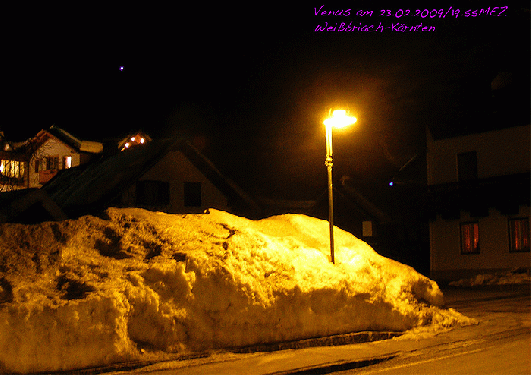 2009-02-0316-Venus am Abendhimmel von Weißbriach-Kärnten