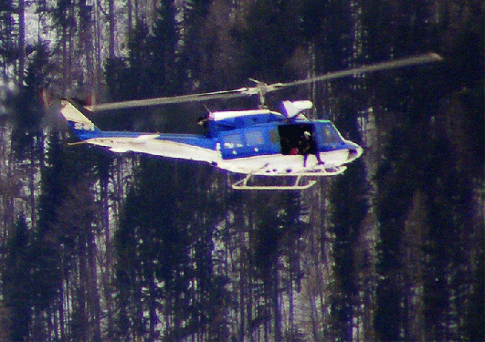 2009-02-0479-Polizei-Helikopter im Tiefflug - Slowenien