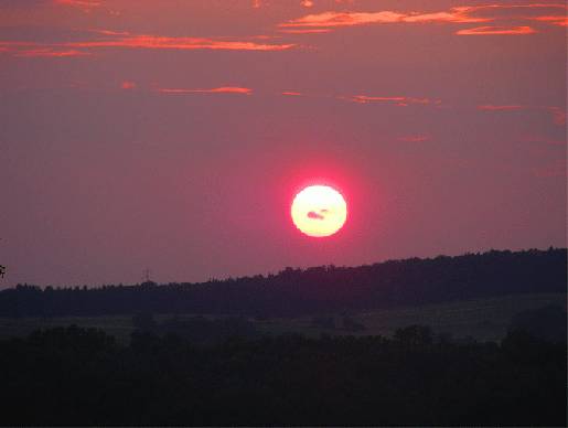 2009-06-gbm-Sonnenuntergang - Odenwald