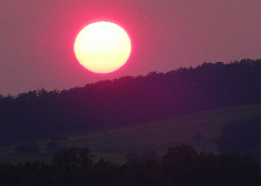 2009-06-gbn-Sonnenuntergang - Odenwald