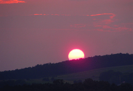 2009-06-gbnb-Sonnenuntergang - Odenwald