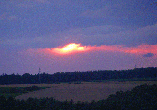 2009-07-fbb-Sonnenuntergang - Odenwald