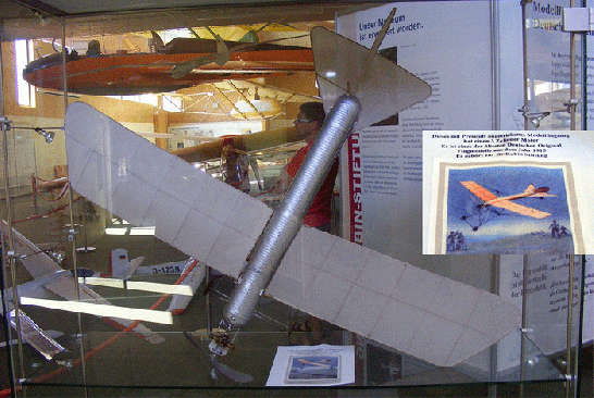 2009-08-hli-Flugmodell von 1915 - Segelflug-Museum Wasserkuppe