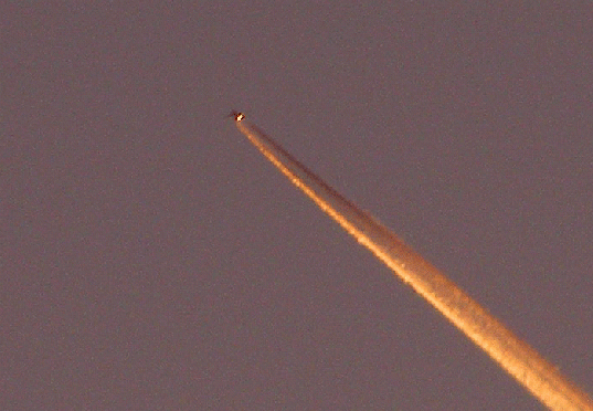 2009-10-bdpb-Überflieger bei Sonnenuntergang