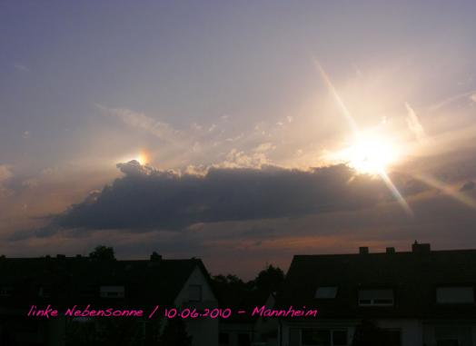 2010-06-c-linke Nebensonne bei Sonnenuntergang u00fcber Mannheim