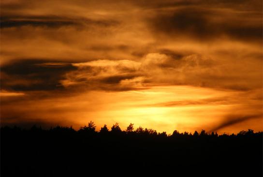 2010-10-bl-Sonnenuntergang - Odenwald