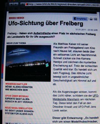 2011-02-ab-Fall Freiberg: Zu erst war der Verdacht nahe das es sich bei dem Handy-Video um ein LED-Modell hnadelte...