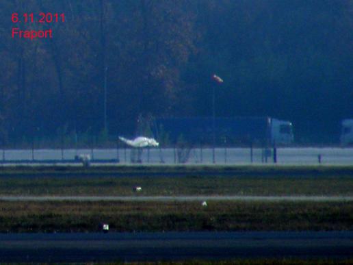 2011-11-ago-Helikopter in Transport-Folie - Flughafen Frankfurt-Sightseeing-Tour