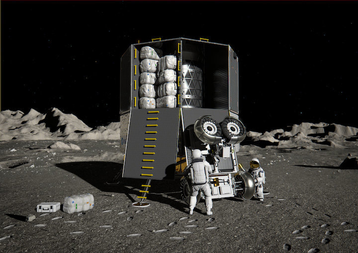 european-large-logistic-lander-unloading-cargo-pillars