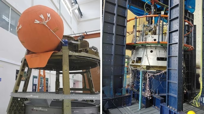 isro-announced-on-july-12-that-it-has-completed-three-major-qualification-tests-on-the-crew-module-s