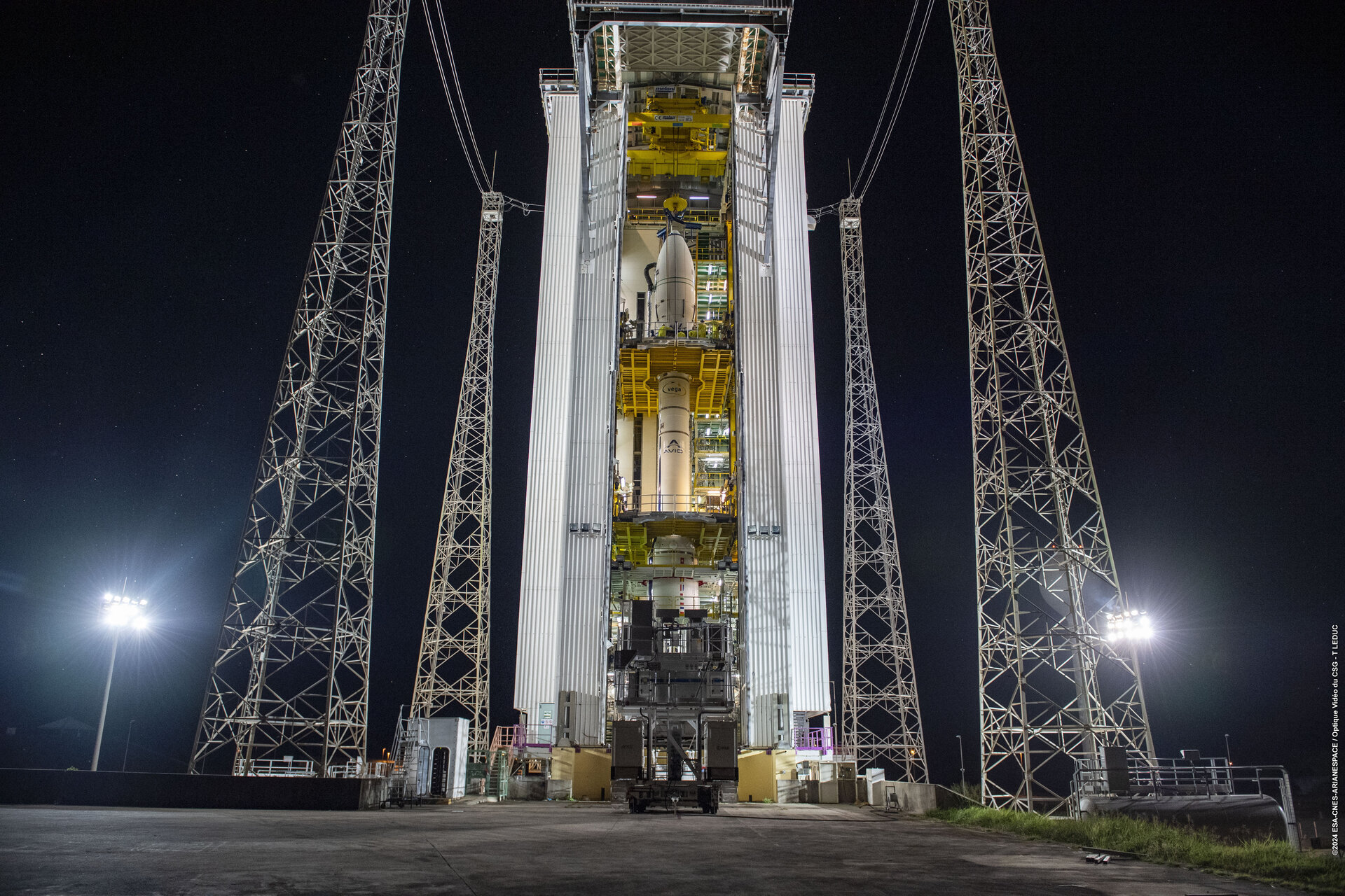 sentinel-2c-in-the-vega-launch-tower-pillars