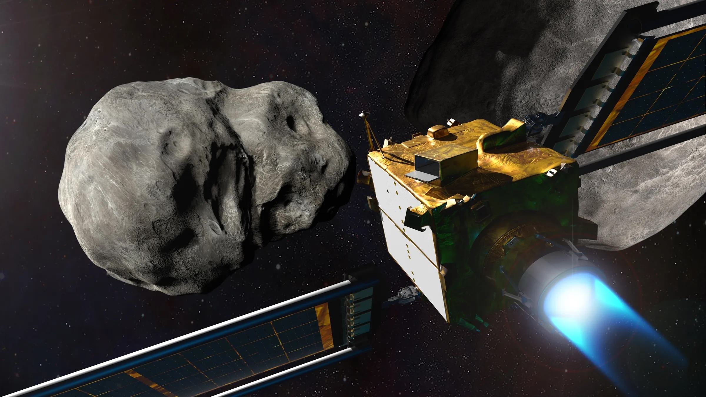 spacecraft-approaches-large-asteroid-against-starry-background